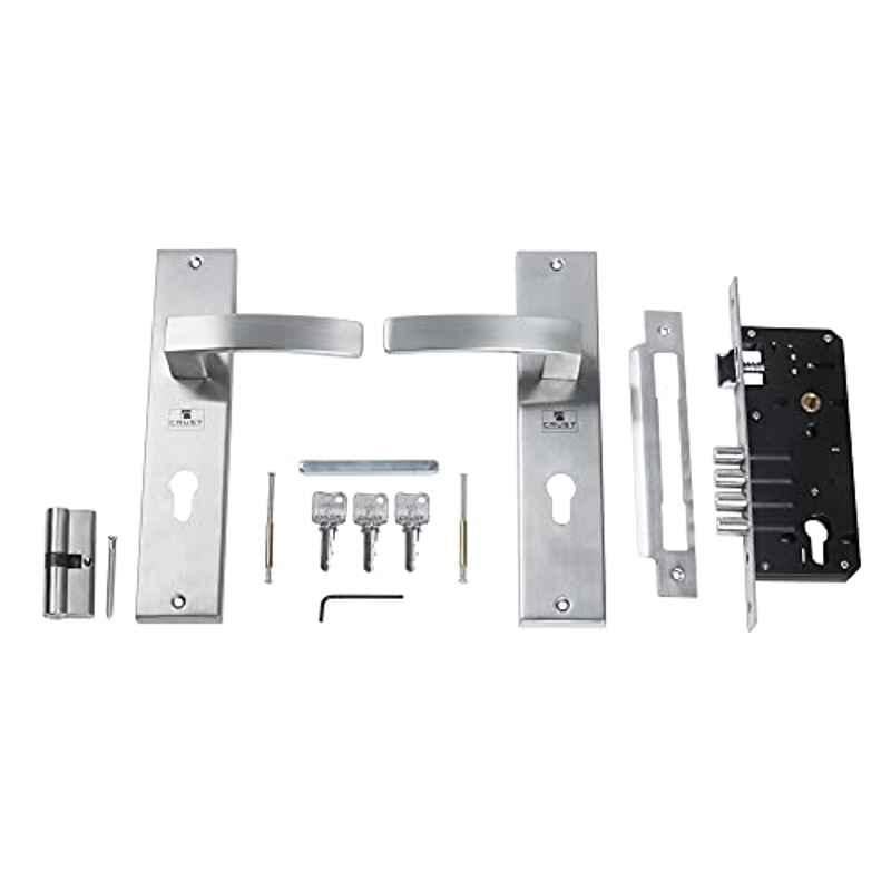 Voltizi Acost 10 inch â€ŽStainless Steel 304 Matt Finish Mortise Door Lock with Door Handle Lock Set