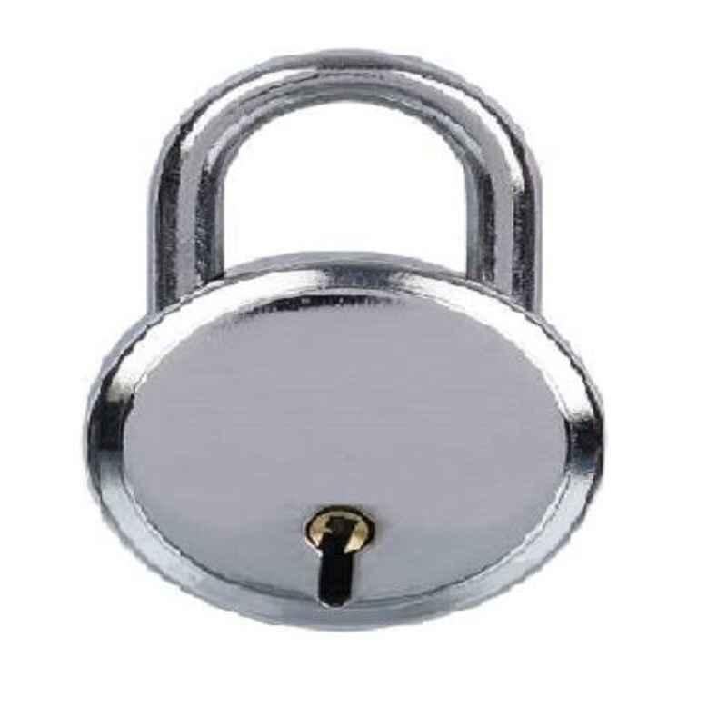 Alpha 65mm 8 Levers Silver Steel Padlock with Double Locking System