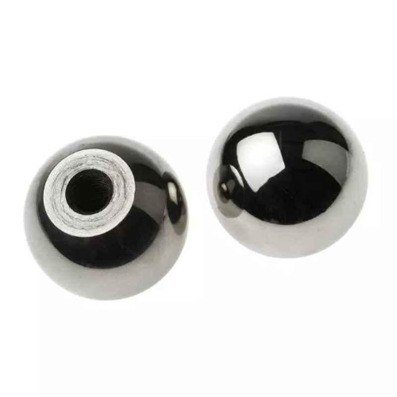 RS Pro M8 Silver Ball Clamping Knob, 1443630