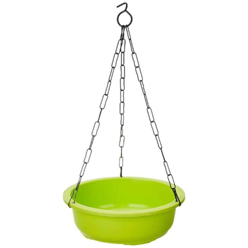 Gardens Need 4 Pcs 26x26x8.5cm 100% Virgin Plastic Bonsai-10 Multicolour Hanging Planter with Iron Chain