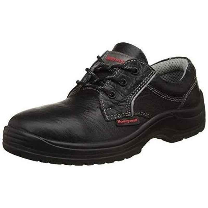 Honeywell HSI100C Leather Composite Toe Low Ankle Black Safety Shoe, Size: 7