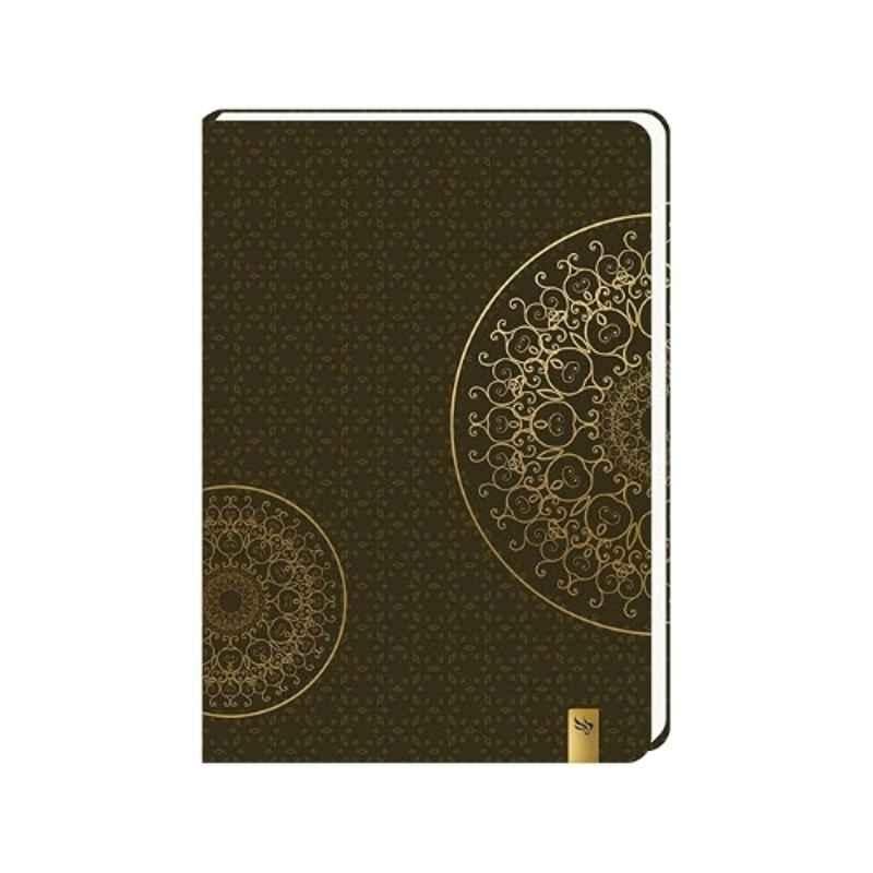 Pragya Mandala Art 160 Pages 17.5x24.5cm B5 Brown Hard Case Cover Journal Notebook, PP169-B