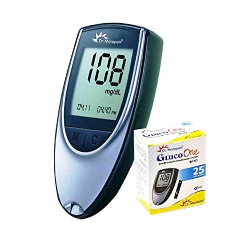 Dr. Morepen Gluco One Monitor Kit with 25 Test Strips, BG 03
