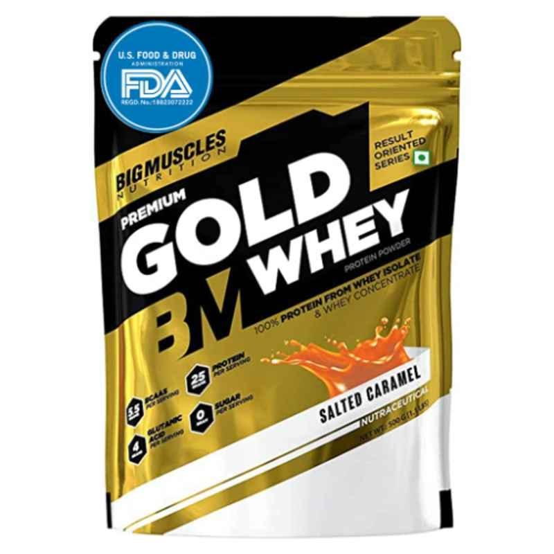 Big Muscles 2kg Salted Caramel Premium Gold Whey Protein