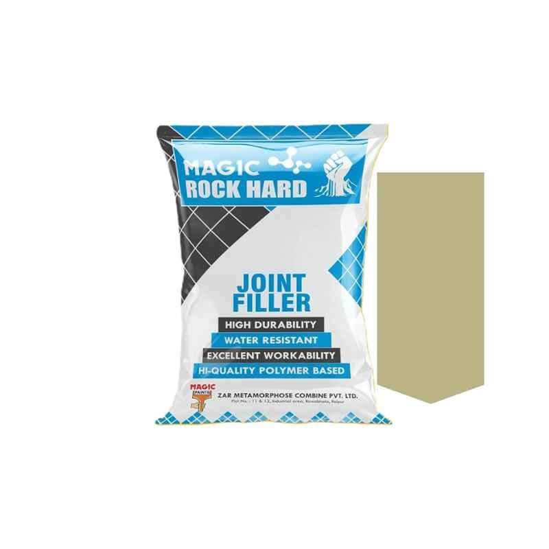 Magic Rock Hard White Cement Joint Fillers for Wall Tiles, Floor Tiles | Polymerized Tile Joint Filler | Crack Filling |Universal Adhesive | Repair | Construction Works 1 KG (Ivory)