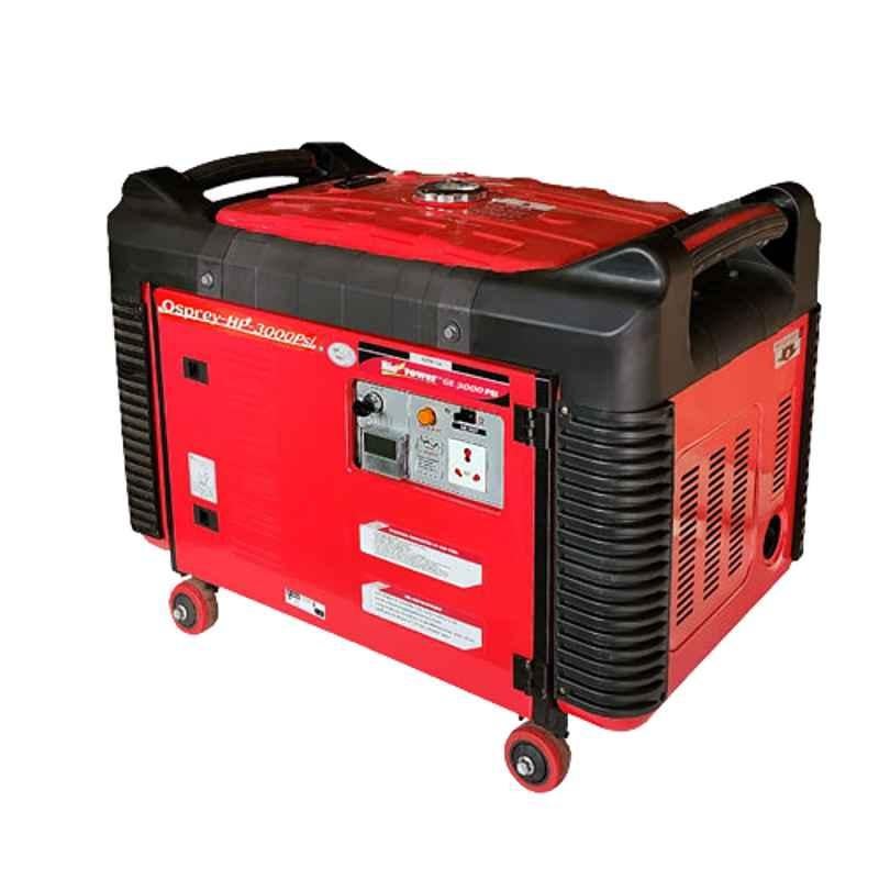Himalayan Power Osprey GE-3000PSi 3 kVA Portable Run Recoil & Self Start Petrol Generator with Battery