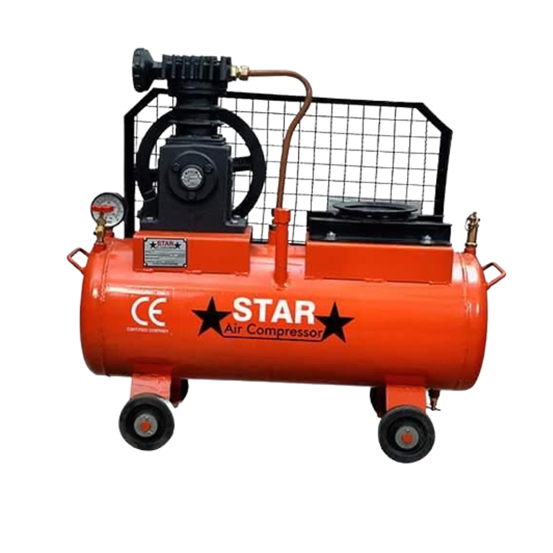 Star 90L 2HP Single Phase & Double Piston Air Compressor, SC 552
