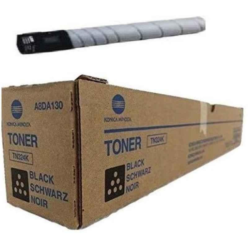Konica Minolta TN 324K Black Toner Cartridge, A8DA130