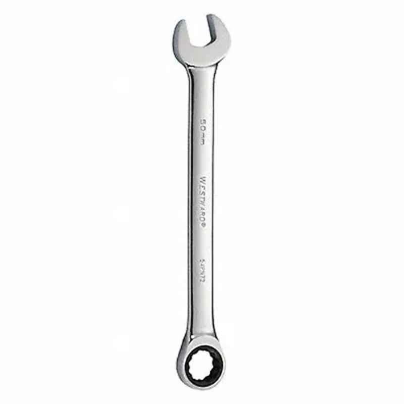 Westward 25-3/4 inch Alloy Steel Chrome Ratchet Wrench, 54PN72