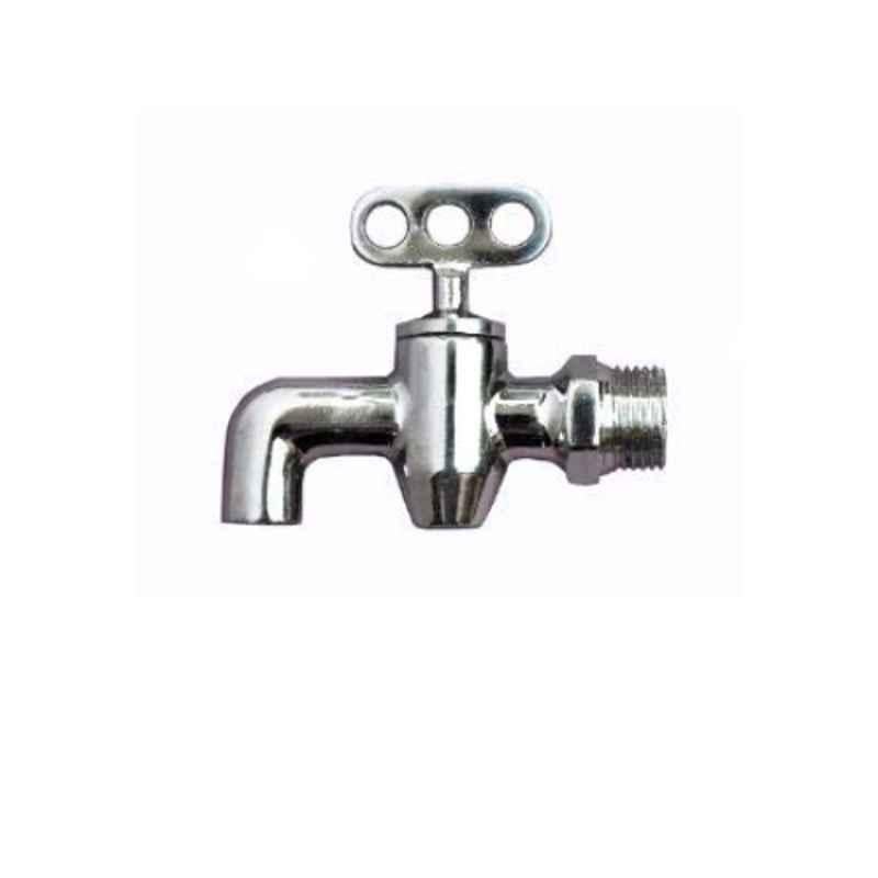 Logger Brass Chrome Plated Nozzle Taper Short Body Cock Tap
