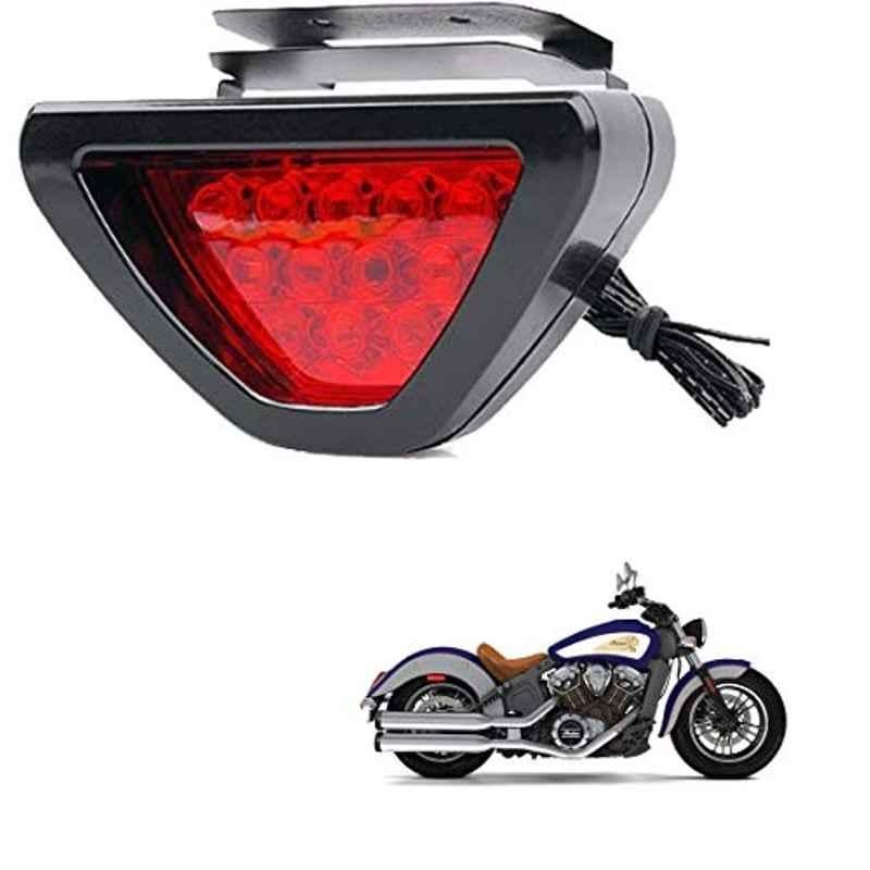 Kozdiko 12 LED Triangle Shape Bike Brake Light with Flash Mode for Indian X Scout, koz_94784