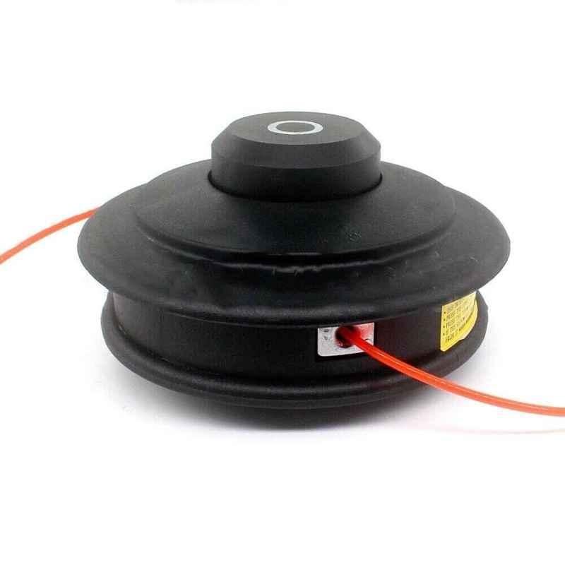 Farmo Tools Plastic Black Bump Feed Trimmer Head with 2 Nylon Lines for Brush Cutter