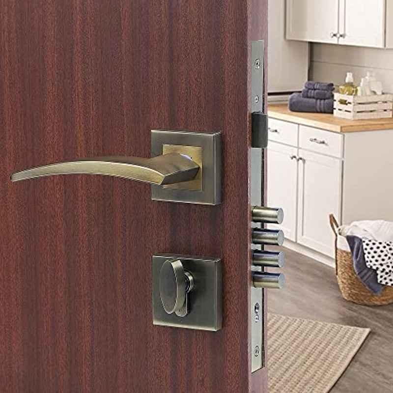 Voltizi Lobos Stainless Steel 304 Antique Finish Mortise Door Lock Handle Set