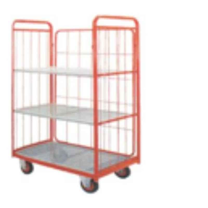 Suwas 600kg 1200x600x1700mm Steel Material Handling Cage Box Trolley, SU-MHCT-005