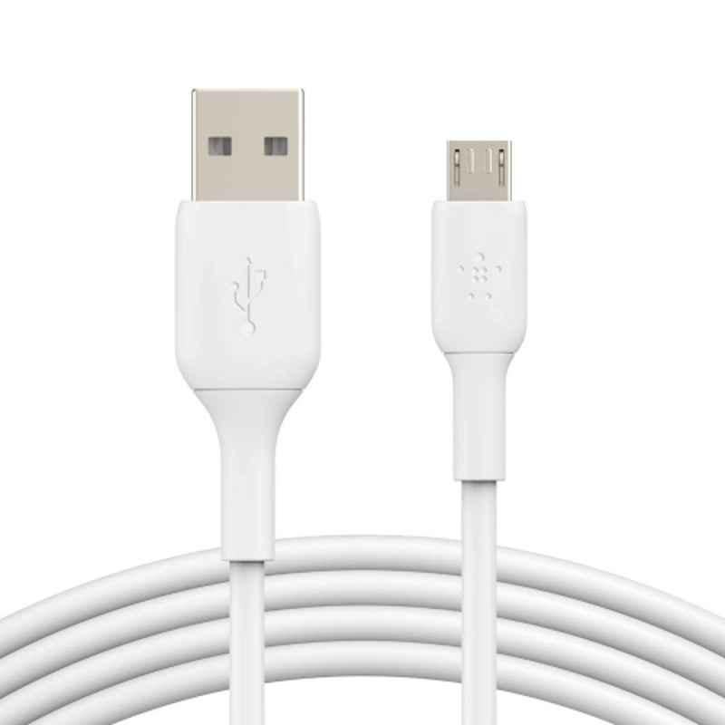 Belkin 1m White USB A to Micro USB Charging Cable, CAB005bt1MWH