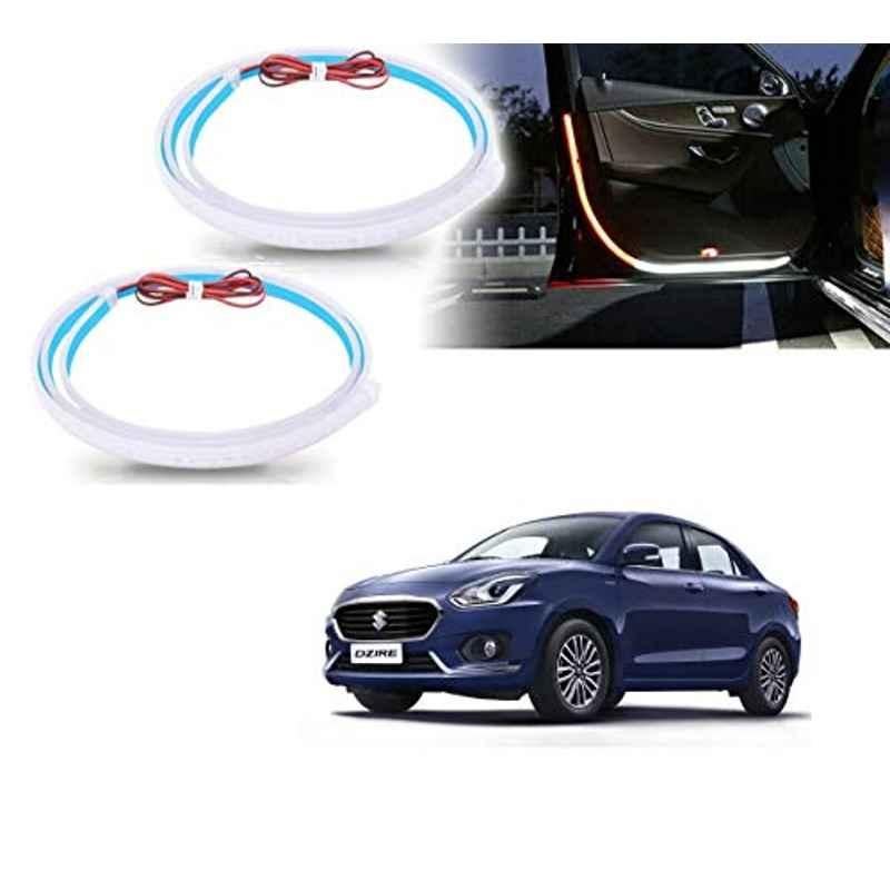 Kozdiko 2 Pcs 120cm Car Door Opening Warning LED Strips Safety Light Set for Maruti Suzuki New Swift Dzire 2017