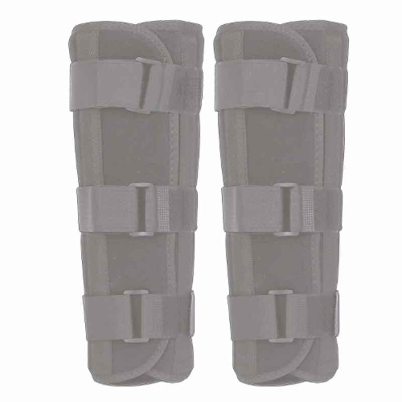 Fidelis Healthcare Elastic Grey Tibia Brace, FA033-4001, Size: XL