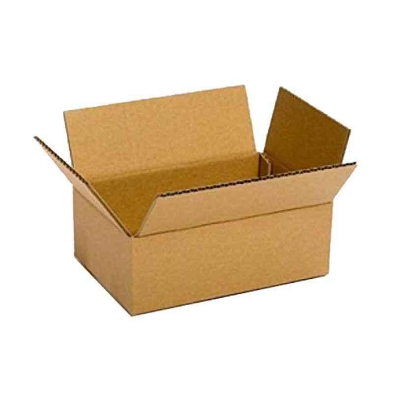ABS 5x4.5x3.5 inch 3 Ply Paper 	Brown Rectangular Corrugated Box, ABS018 (Pack of 100)