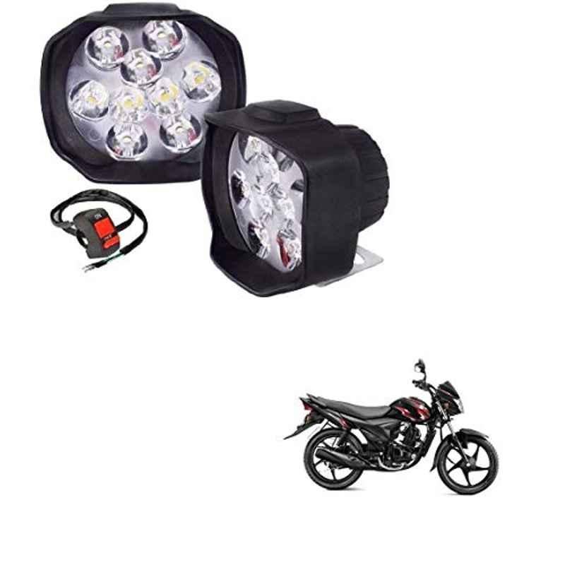 Kozdiko 2 Pcs Sheen 15W 9 LED 6000k Transformer Bumble Bee Style LED Fog Light Set for Suzuki Hayate, koz_81317