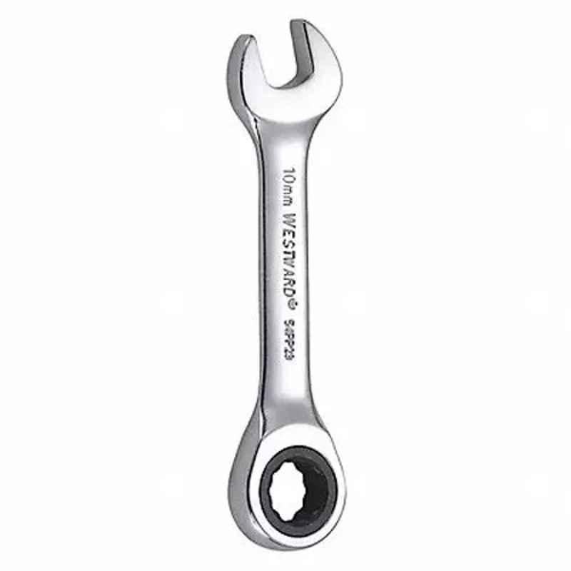 Westward 3-5/8 inch Alloy Steel Chrome Ratchet Wrench, 54PP23