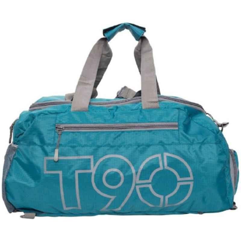 Barcelona T-90 45L Polyester Green Duffel Cum Backpack with Shoes Compartment