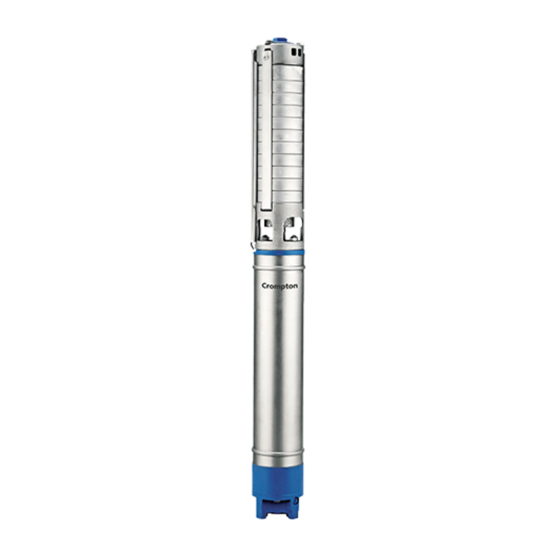 Crompton 650CS 7.5HP V6 Stainless Steel Water Filled Submersible Pump, 650CS100-7508, Head: 22-110 m