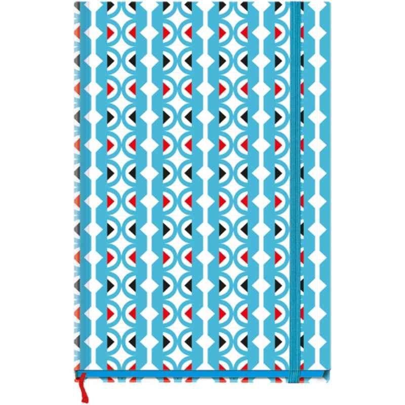 Navneet Youva A5 192 Pages Assorted Colour Case Bound Colour Edge Single Line Notebook, 23814