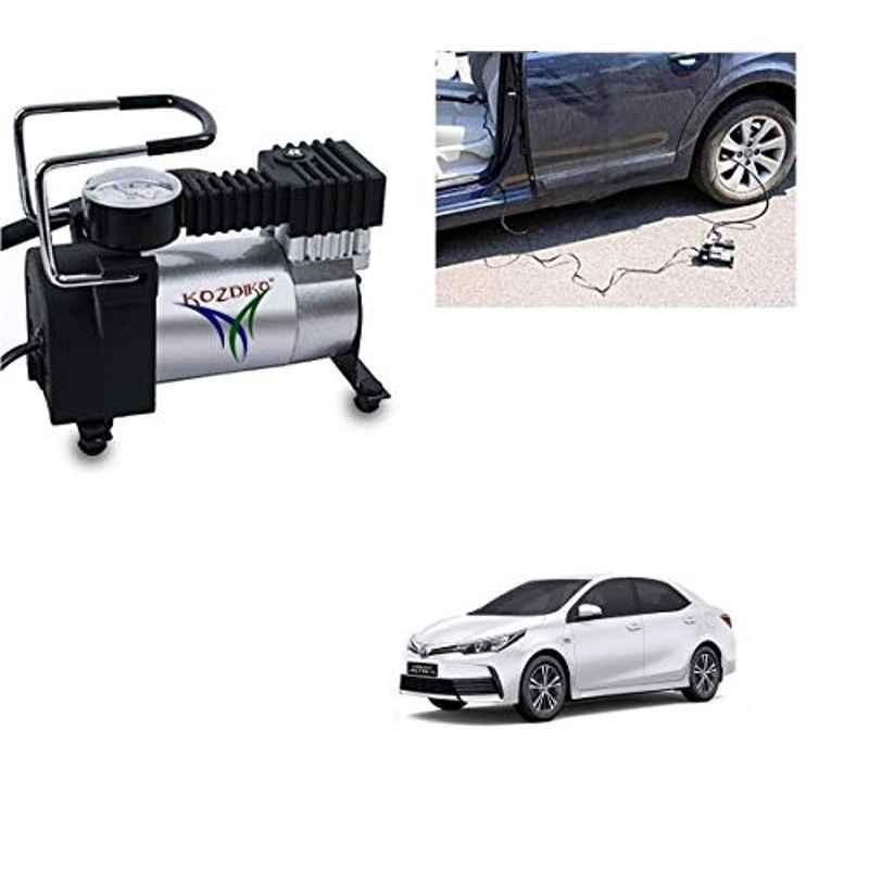Kozdiko 12V DC Heavy Duty Metal Tyre Inflator for Toyota Corolla New Altis, Tyre_Inflator_D26