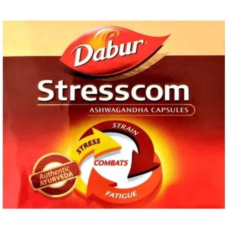 Dabur 120 Pcs Stresscom Ashwagandha Capsules, D356340