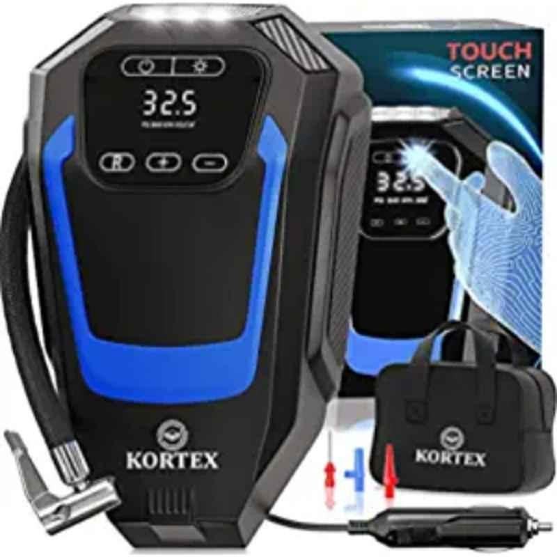Kortex TI-BL50 12VDC Touch Screen Portable Car Air Pump Tyre Inflator Compressor with LED Light