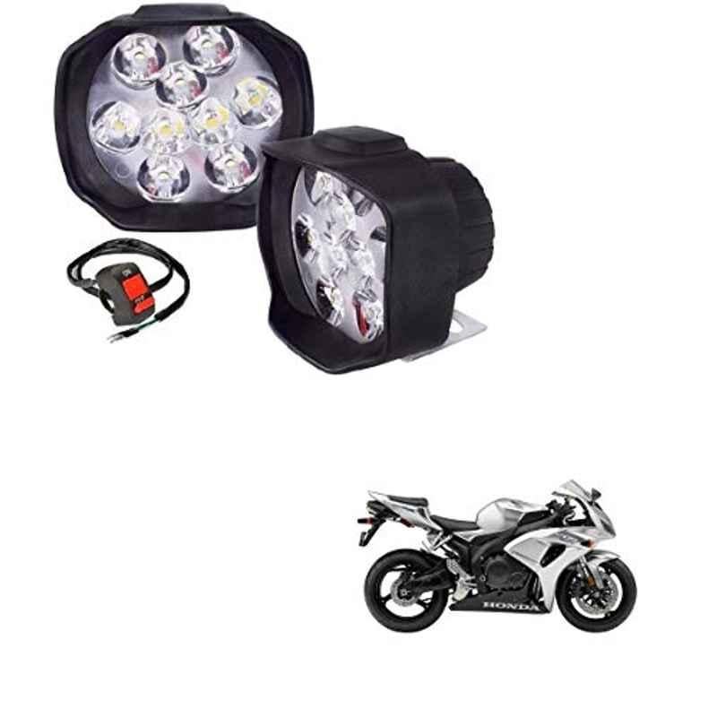 Kozdiko 2 Pcs Sheen 15W 9 LED 6000k Transformer Bumble Bee Style LED Fog Light Set for Honda CBR 1000 RR, koz_81274