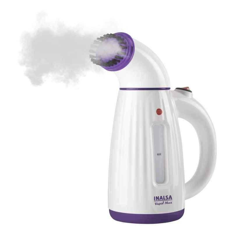 Inalsa Vapor Max 800W White & Purple Handheld Garment Vertical Steamer