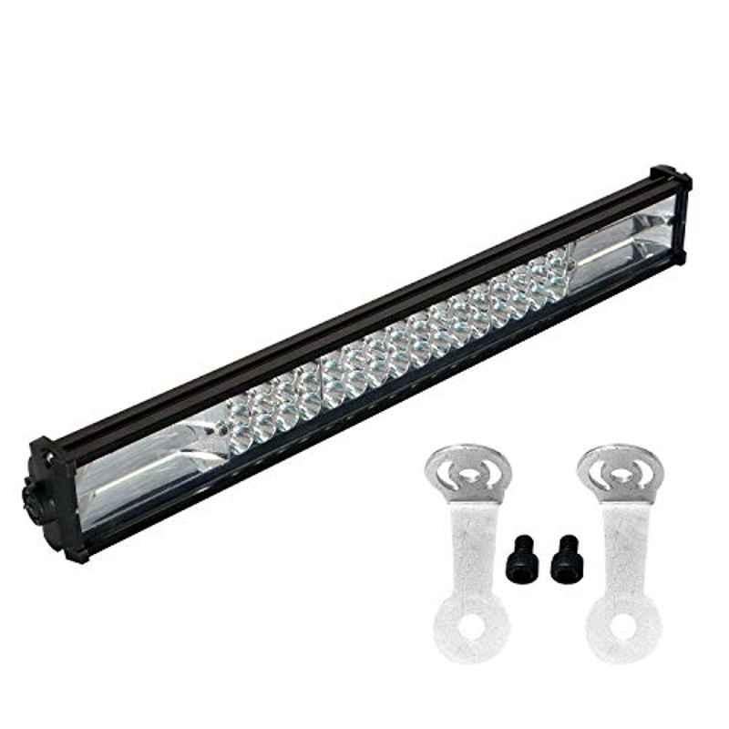 AllExtreme Exf48L1 48 Led Fog Light 21 inch Flood Led Work Double Row White Light Waterproof Driving Lamp Universal For Car Motorcycle Bike (96W)