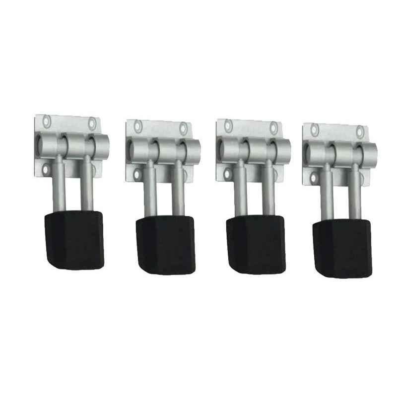 Smart Shophar 3 inch Stainless Steel Silver Rolex Door Stopper, SHA40ST-ROLX-SL03-P4 (Pack of 4)