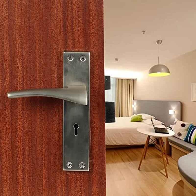 Saze Stainless Steel Matt Finish Mortise Door Lock Set for Office, Hotel & Bathroom, Ky-CRZ023