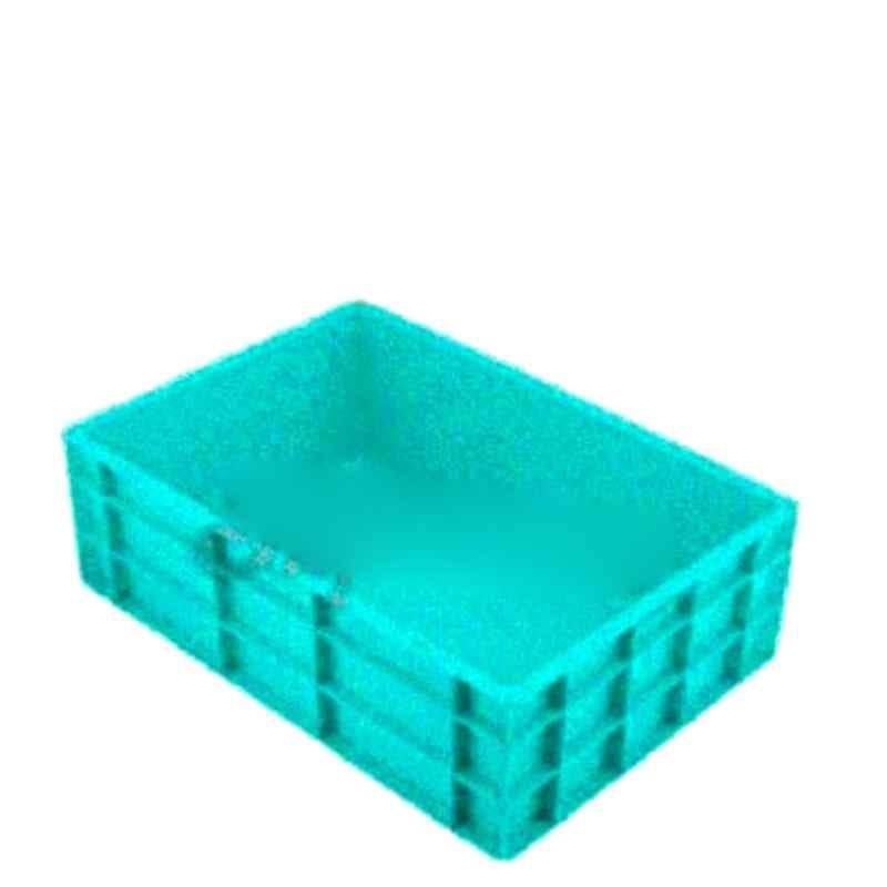 Supreme 50L 650x450x210mm Plastic Green Crate, SCL-654521