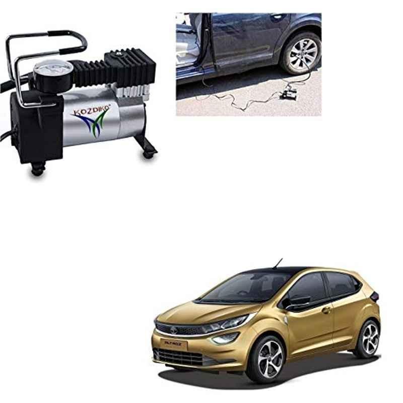 Kozdiko 12V DC Heavy Duty Metal Tyre Inflator for Tata Altroz, Tyre_Inflator_D267