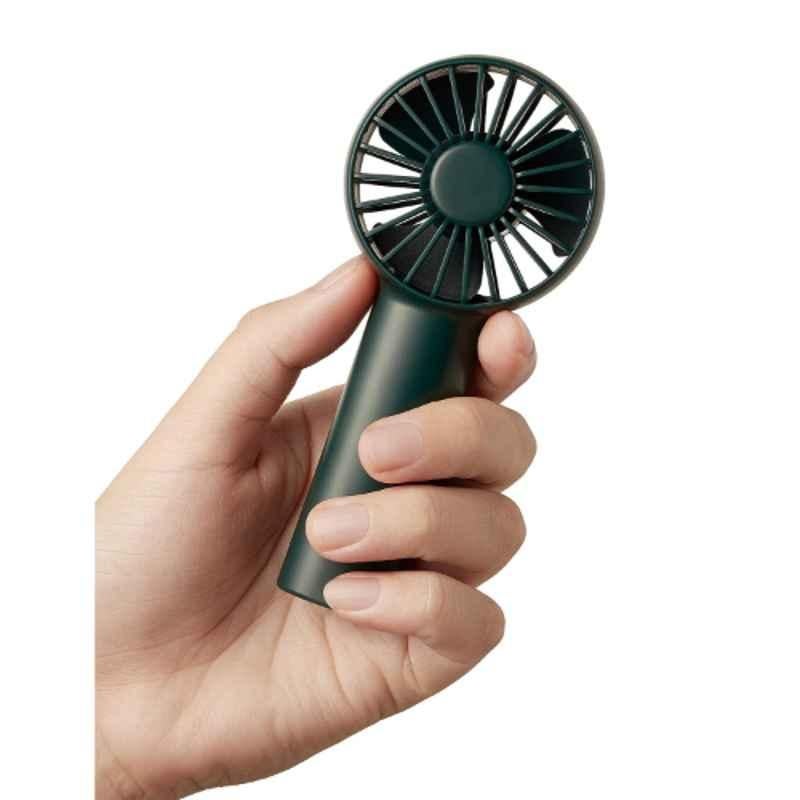 BRRF 5W Plastic Green Portable Handheld Fan