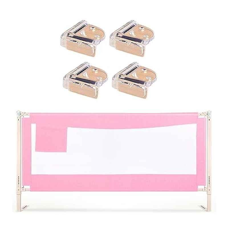 Safe-O-Kid 5x2.1ft Pink Plain Bed Rail Guard for Kids, SOK9BDR5FTPLAIN0001