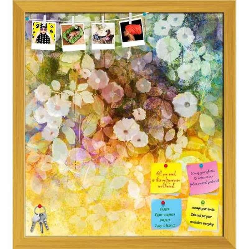 ArtzFolio 61x68.3x1cm Golden Printed Bulletin Notice Pin Soft Board, AZSAO43543687BLB_FR_L_04_GD