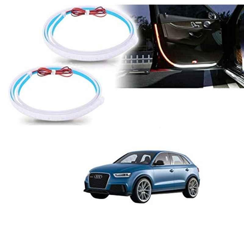 Kozdiko 2 Pcs 120cm Car Door Opening Warning LED Strips Safety Light Set for Audi Q3