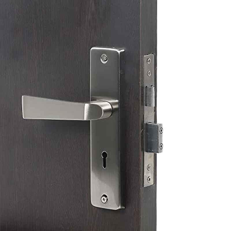 Handle Waala RZ-015-04 8 inch Stainless Steel Silver Round Ky Plate Mortise Door Lock Set