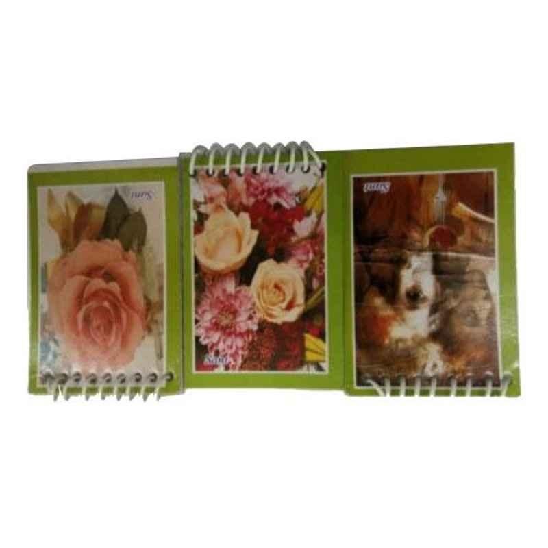 Midox 56 Pages Pocket Spiral Diary, MINT096 (Pack of 12)