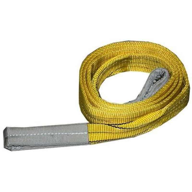 Ferreterro 3 Ton 1m Yellow Double Ply Flat Polyester Webbing Sling (Pack of 40)