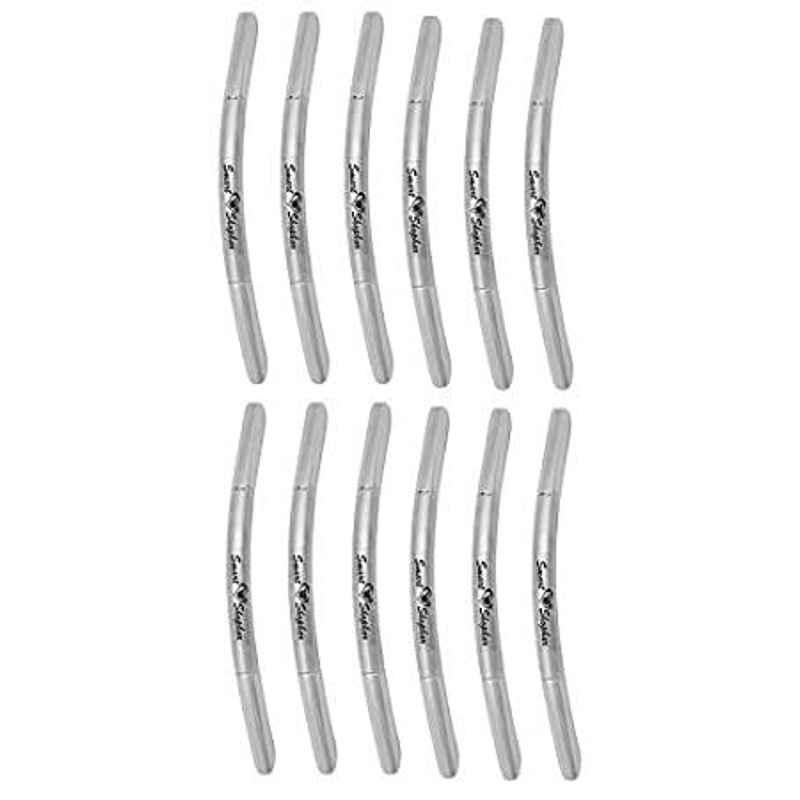 Smart Shophar 4 inch Stainless Steel Silver Lava Cabinet Handle, SHA40CH-LAVA-SL04-P12 (Pack of 12)