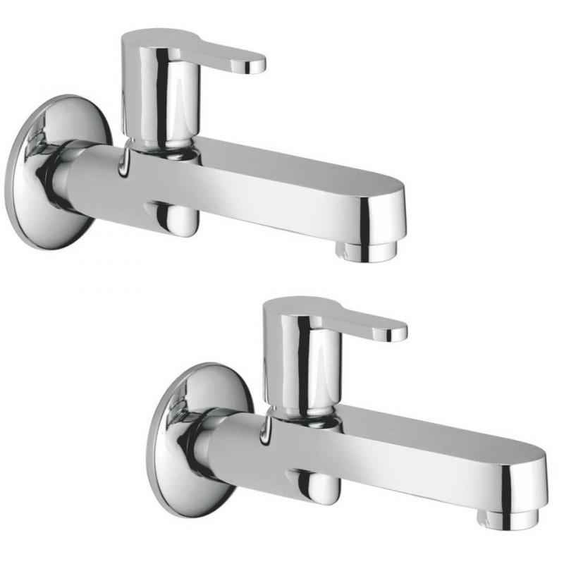 Jainex Admire Long Body Bibcock  with Wall Flange & Free Tap Cleaner, ADM-6314-S2 (Pack of 2)