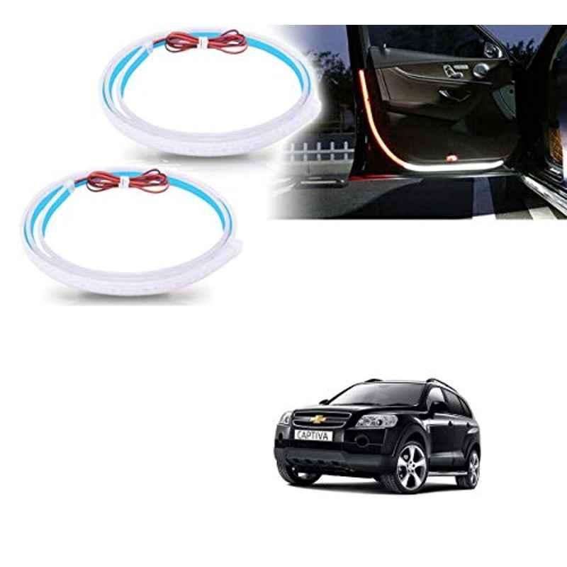 Kozdiko 2 Pcs 120cm Car Door Opening Warning LED Strips Safety Light Set for Chevrolet Captiva