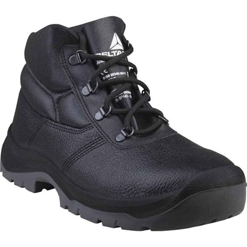 Delta Plus JUMPER3S1 SRC Leather Black Work Safety Boots, Size: 6