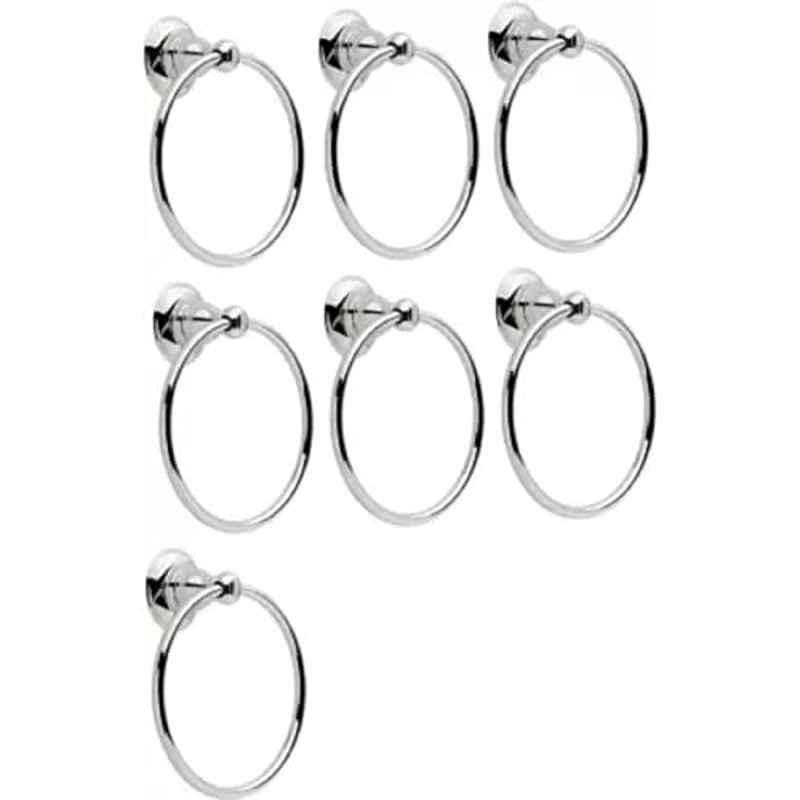 Logger Stainless Steel Round Towel Ring (Pack of 7)