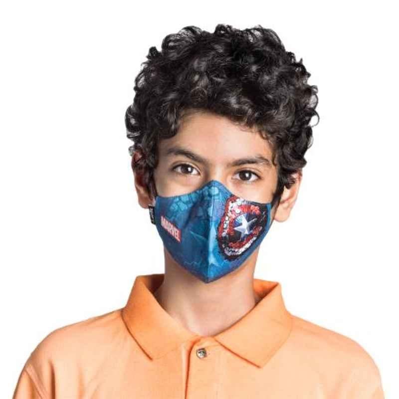 Airific Marvel Extra Small Captain America Hex Shield Face Covering Mask, NI1750